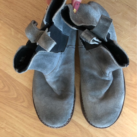 Gray suede Bed Stu slide on ankle boots - Picture 4 of 7